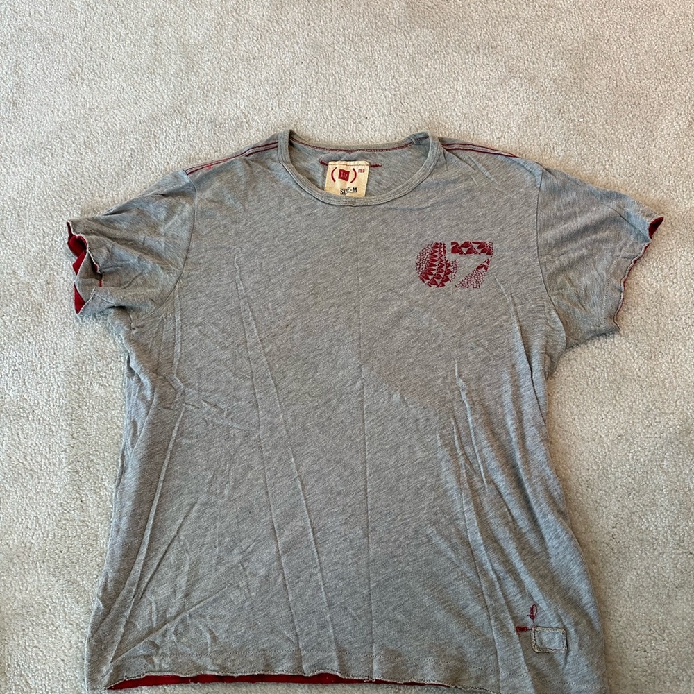 Gap Red Medium Gray Red Logo Tee from Gap Red Campaign Vintage 20 x 26 see pics
